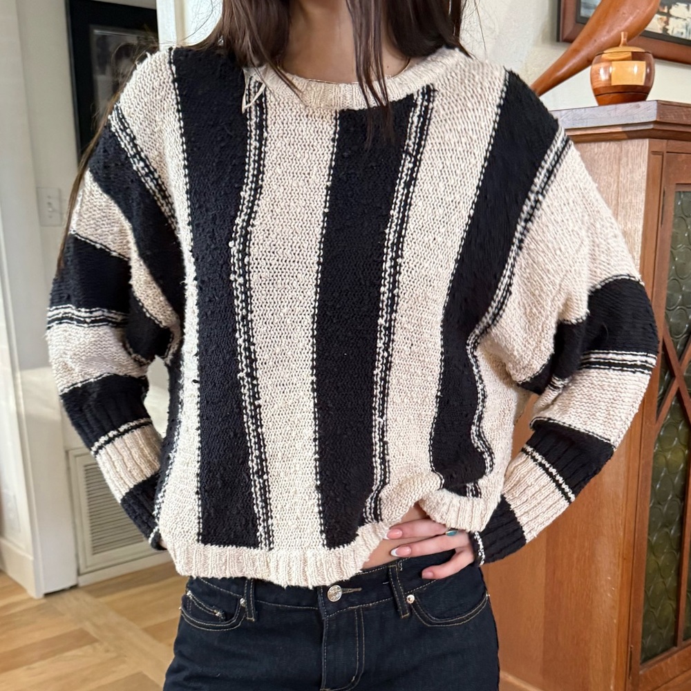 Billabong striped sweater medium